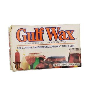 Gulf Wax Household Paraffin Wax 1 lb Box Canning Candle Making Sealing